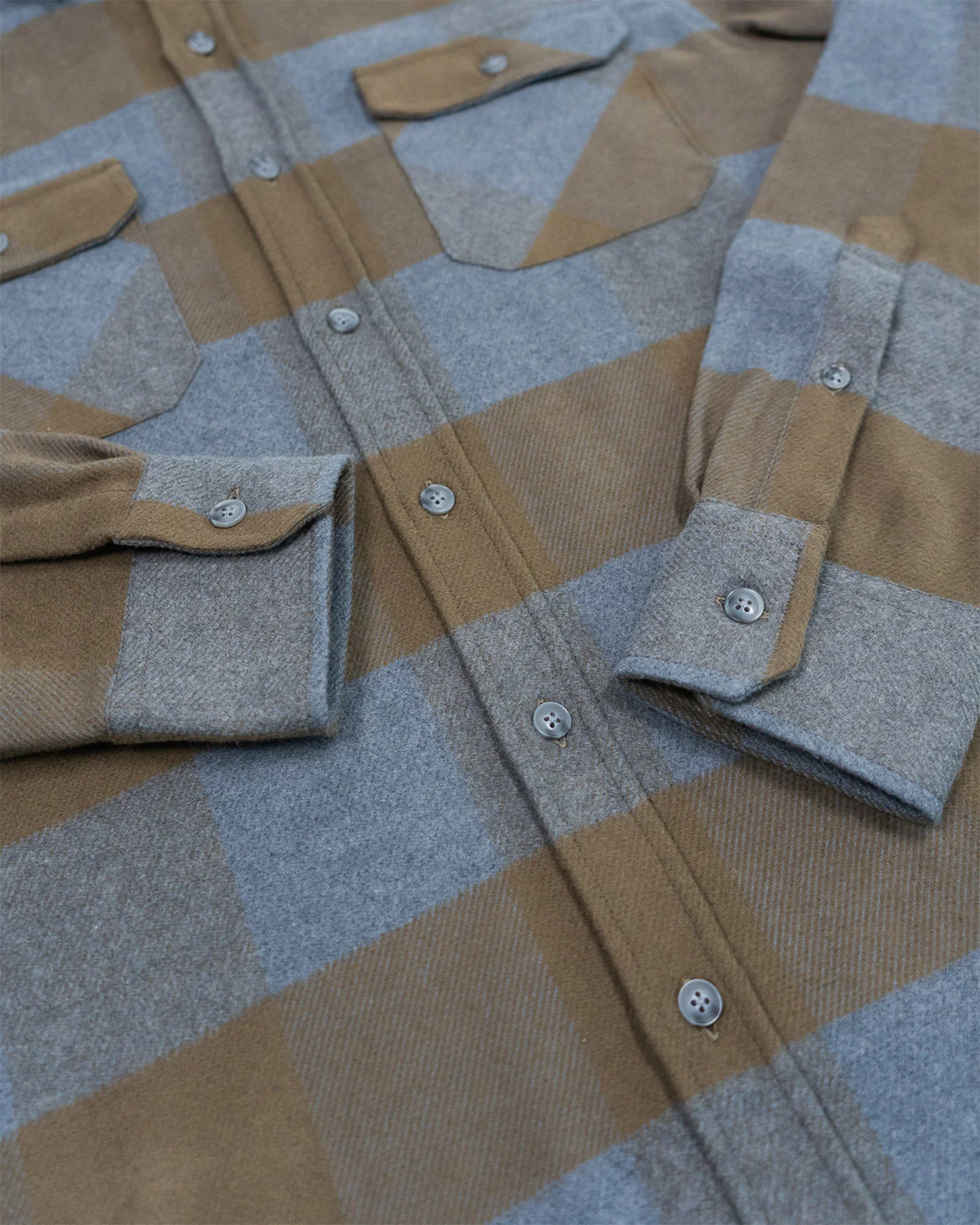 Field Grand Flannel, Caper Green - Image 8