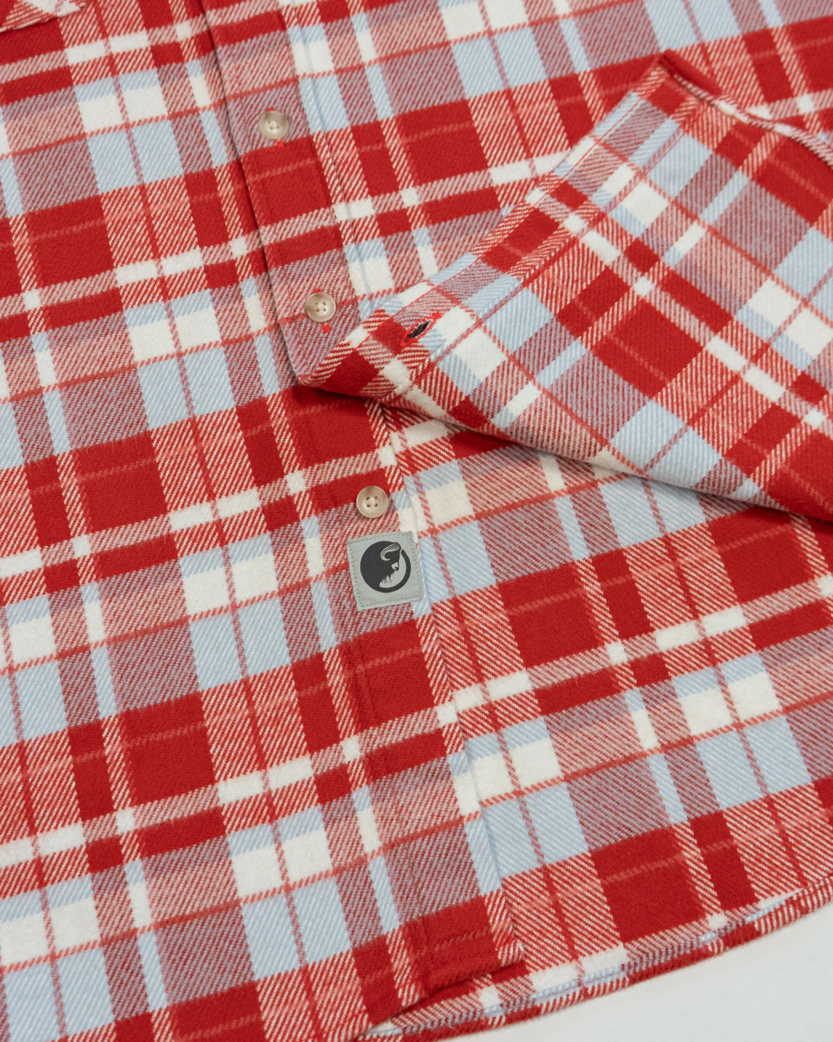 Field Grand Flannel, Cayenne - Image 7