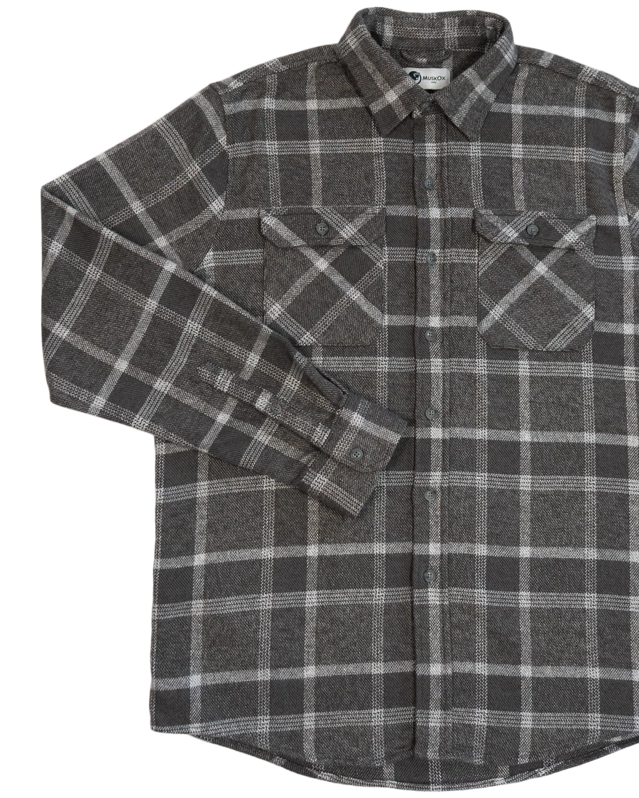 Field Grand Flannel, Flint - Image 3