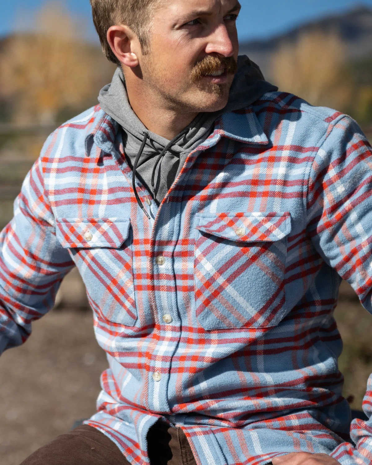 Field Grand Flannel, Frost - Image 3