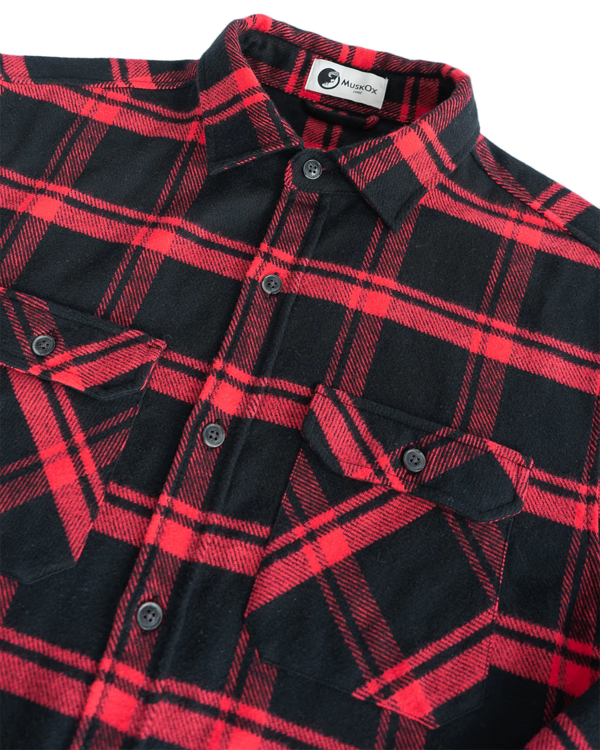 Field Grand Flannel, Huntsman Plaid in Black - Image 8
