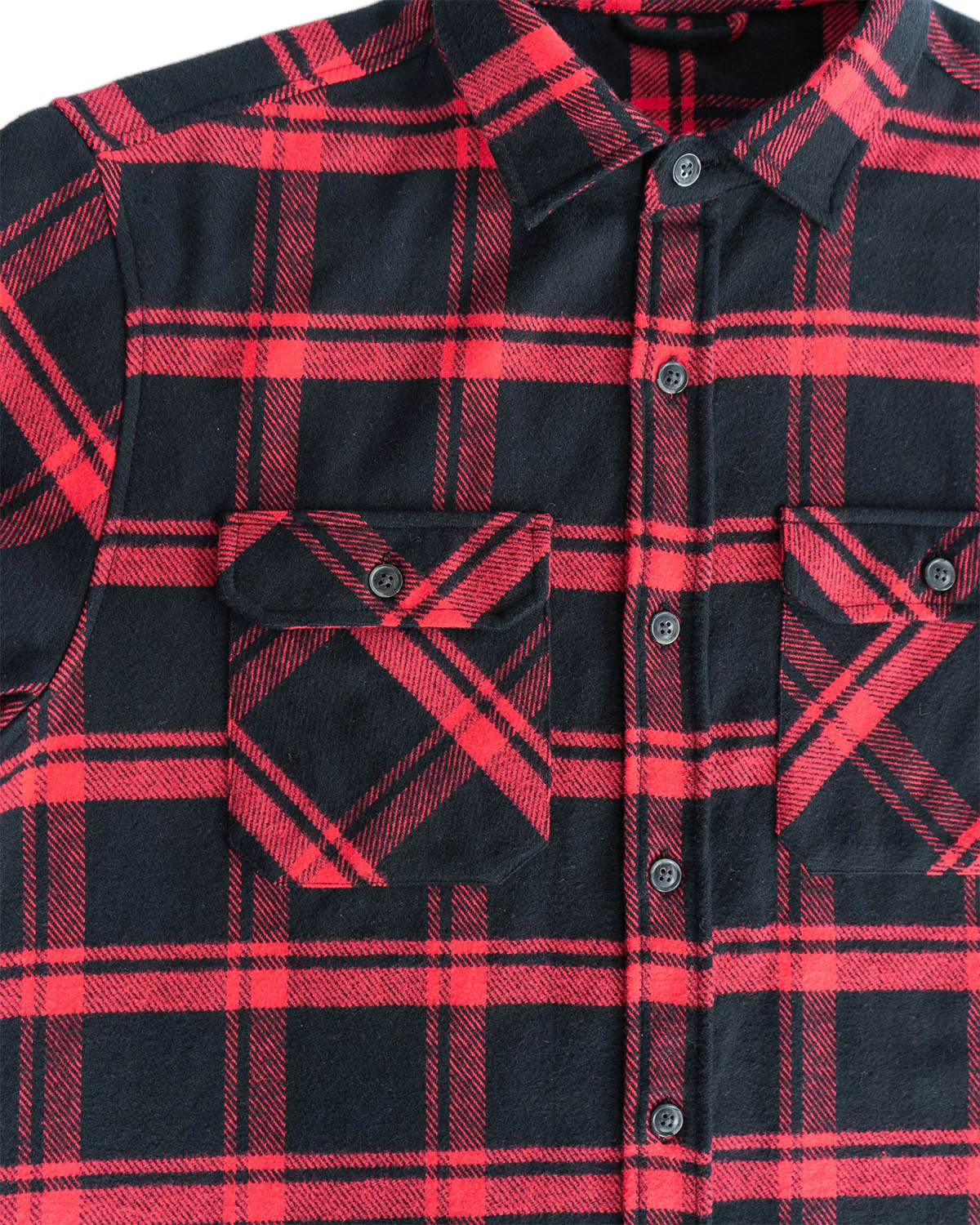 Field Grand Flannel, Huntsman Plaid in Black - Image 9