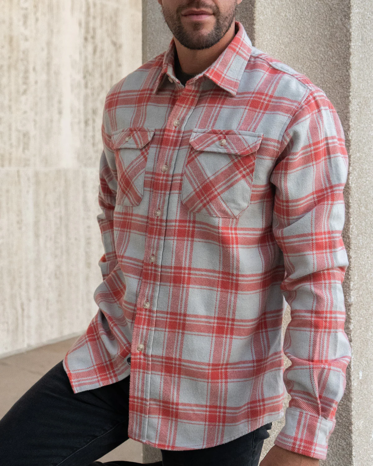 Field Grand Flannel, Oatmeal - Image 3