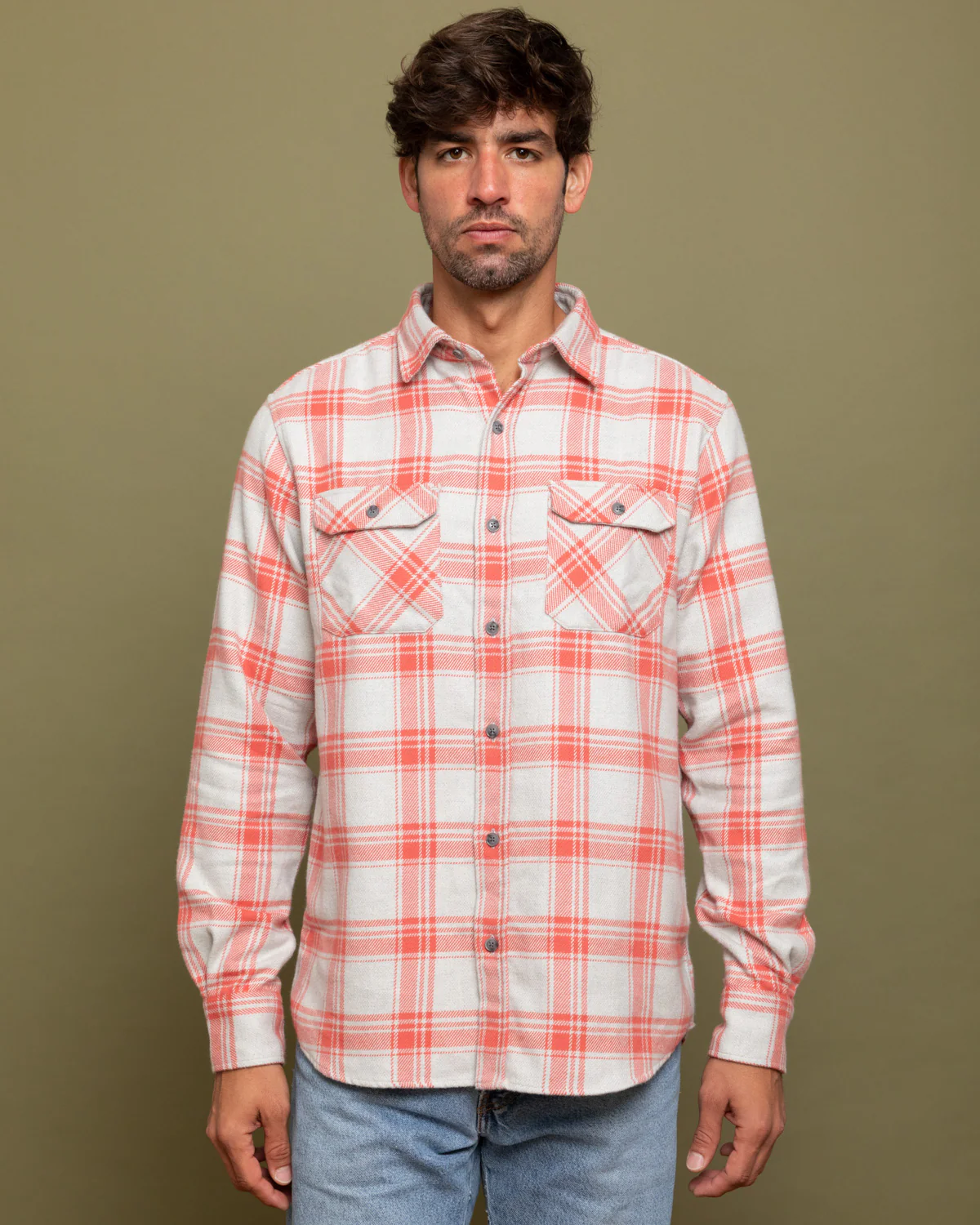 Field Grand Flannel, Oatmeal - Image 4