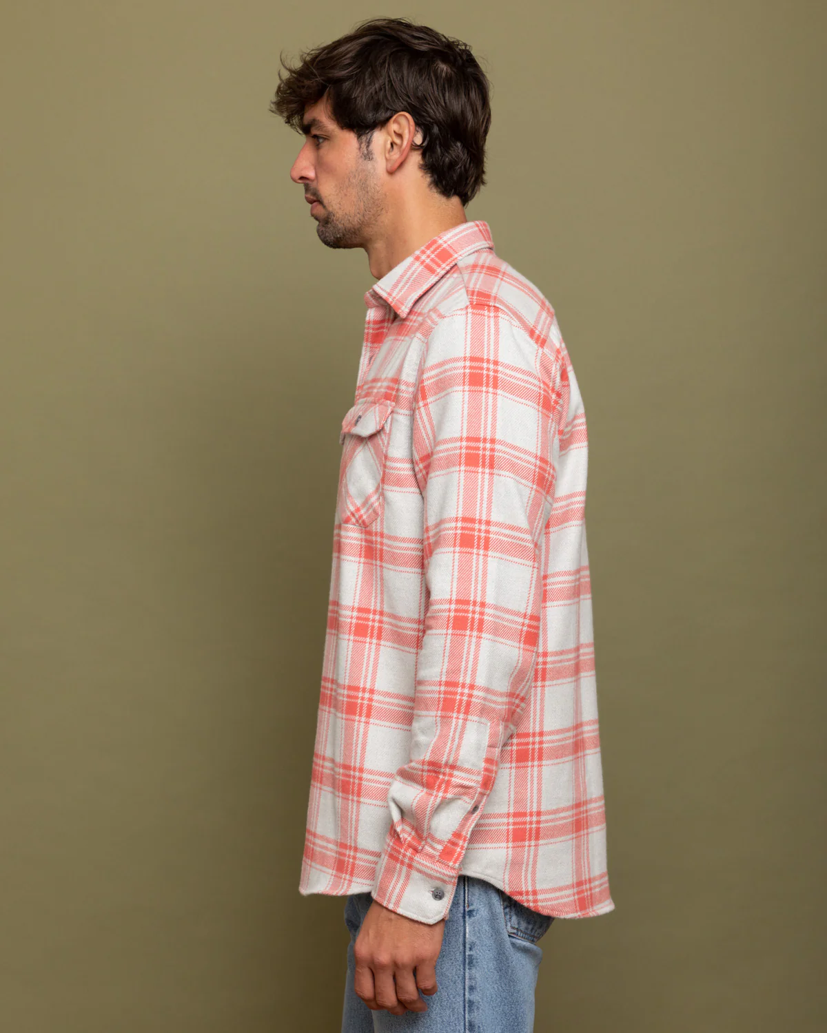 Field Grand Flannel, Oatmeal - Image 6