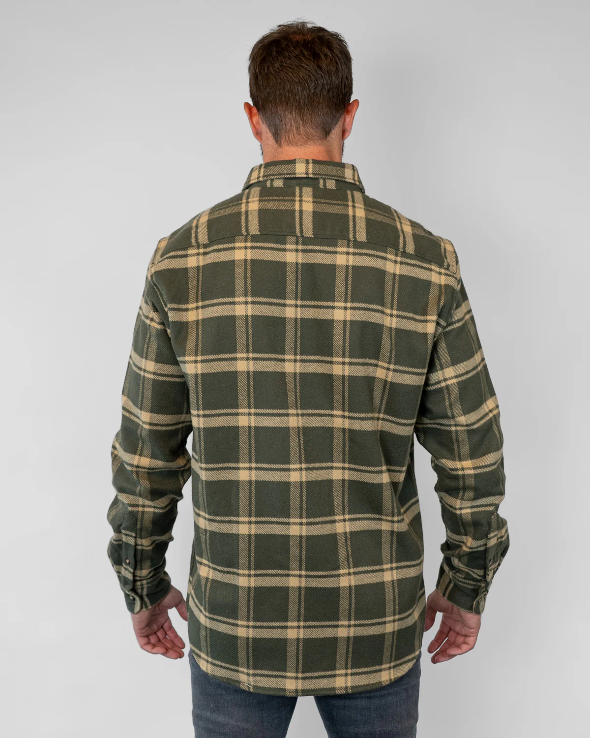 Field Grand Flannel, Olive - Image 5