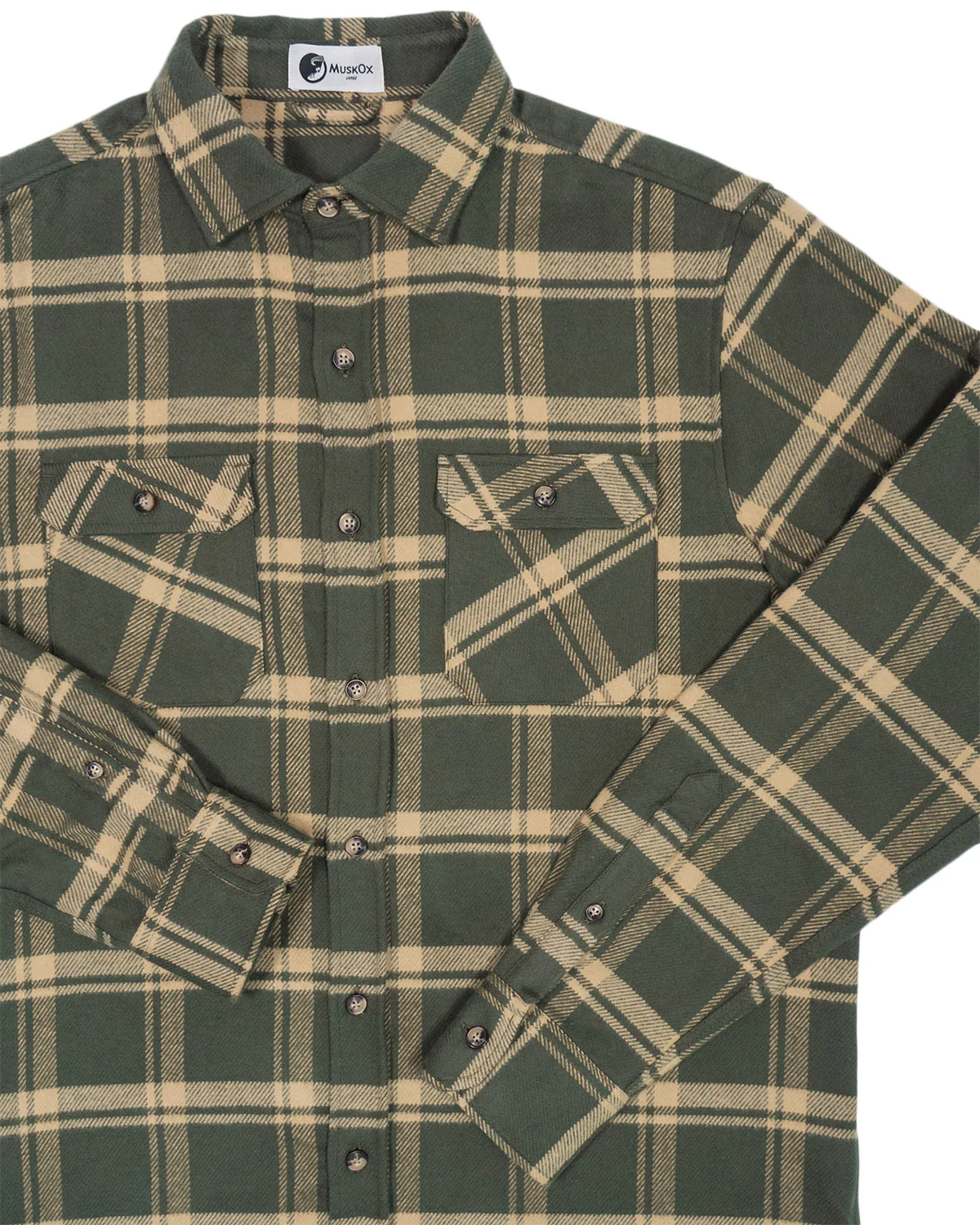 Field Grand Flannel, Olive - Image 9