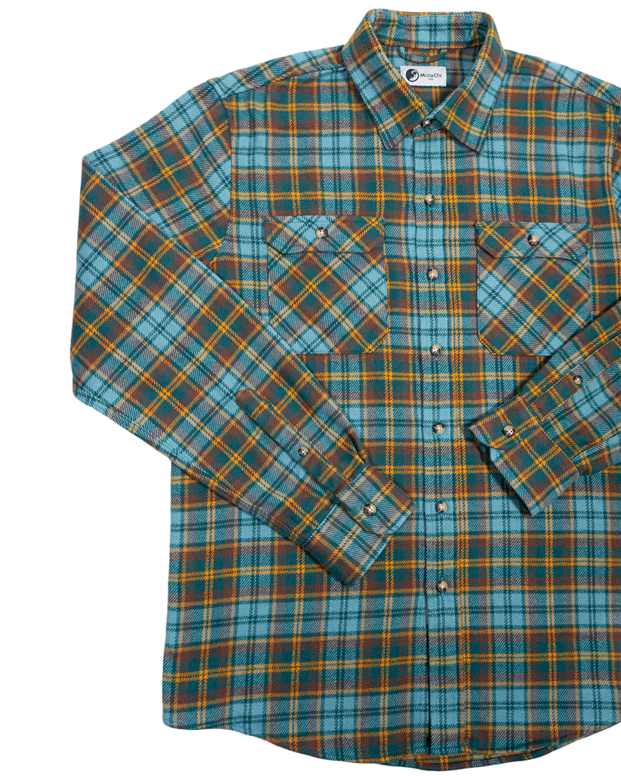 Field Grand Flannel, Sea Green - Image 3