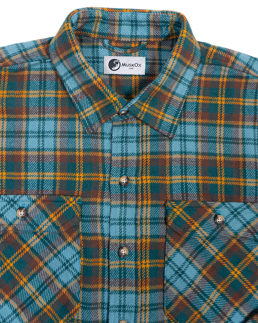 Field Grand Flannel, Sea Green - Image 4