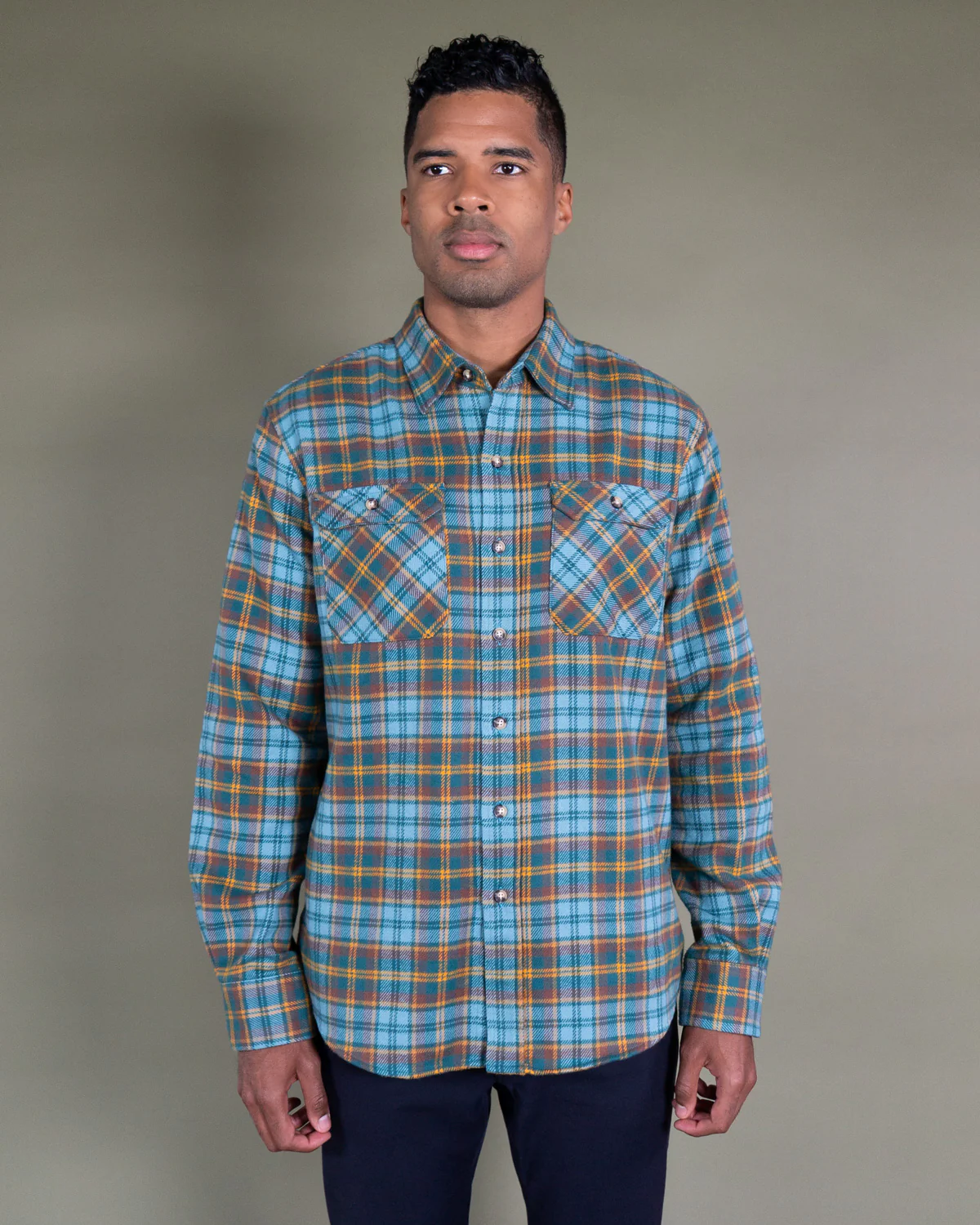 Field Grand Flannel, Sea Green - Image 9