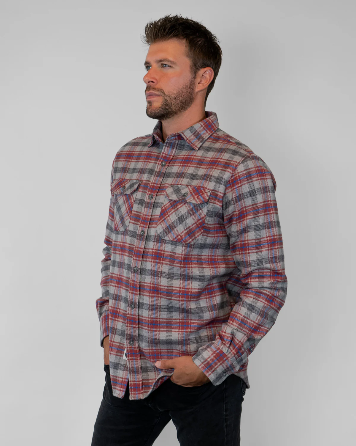 Field Grand Flannel, Sedona Red - Image 3