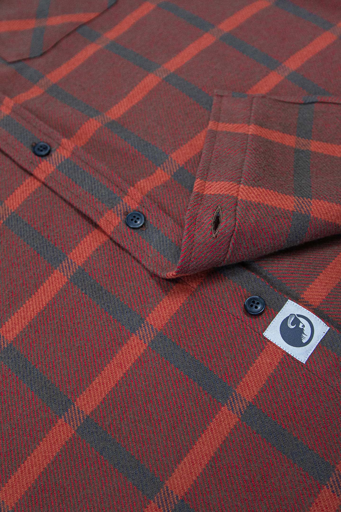 Field Grand Flannel, Brick Windowpane - Image 7