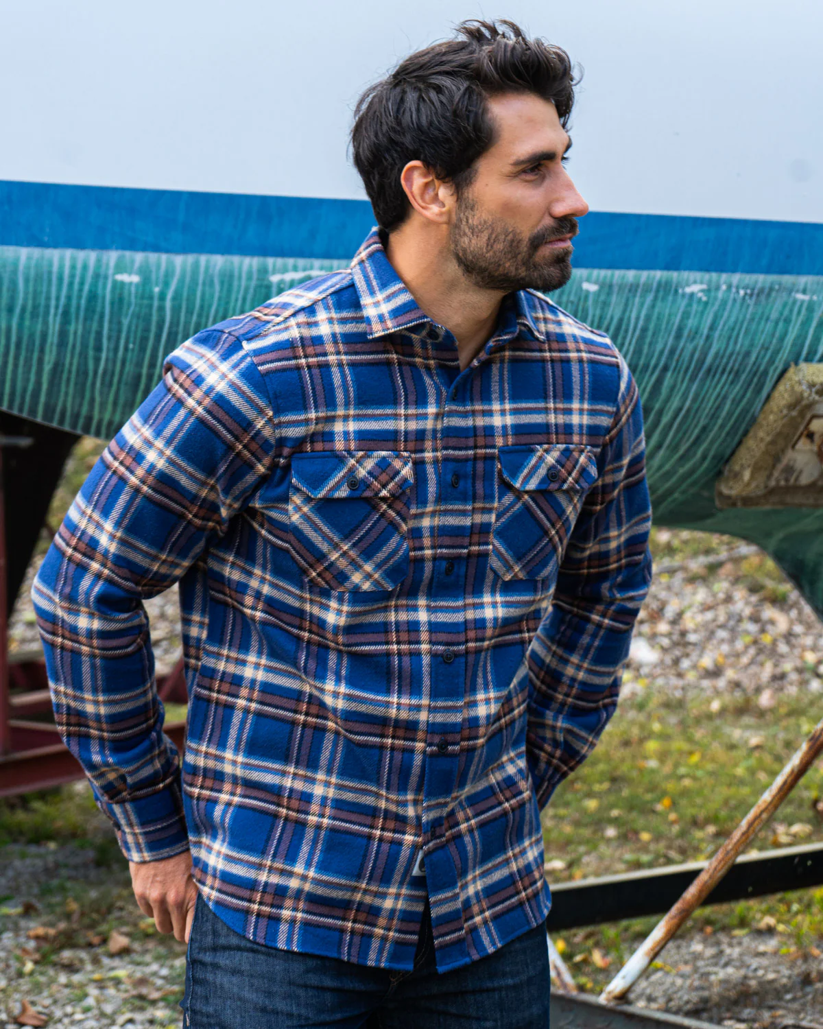 Field Grand Flannel, Pecan Plaid - Image 11