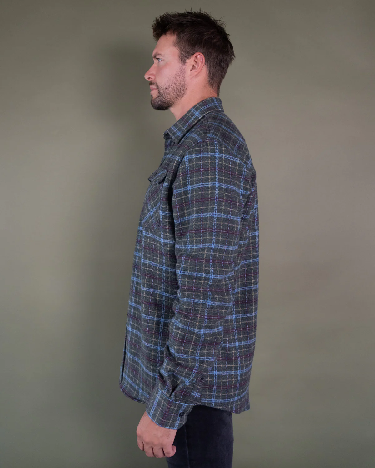 Field Grand Flannel, Spruce - Image 4