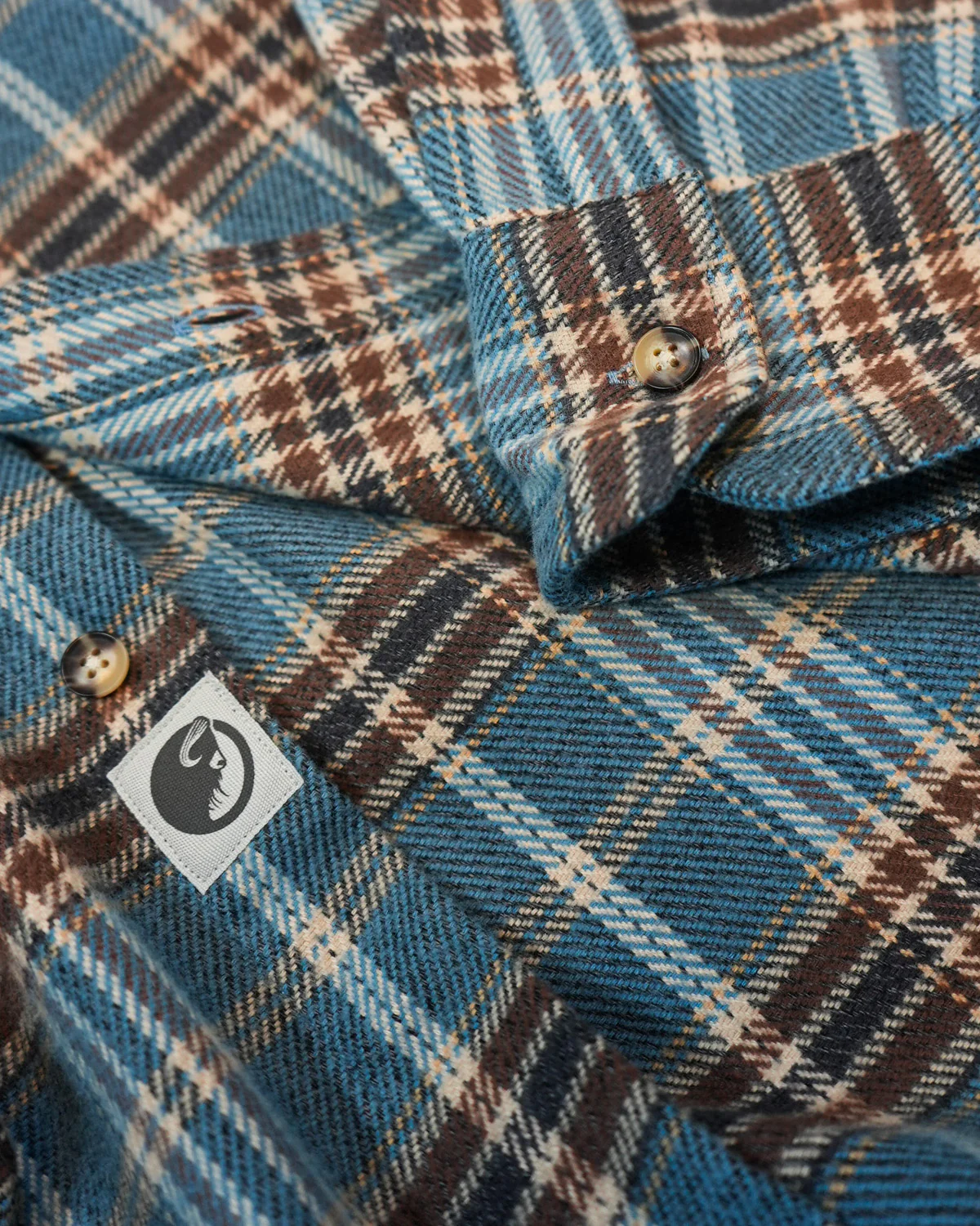 Field Grand Flannel, Steel Blue - Image 10