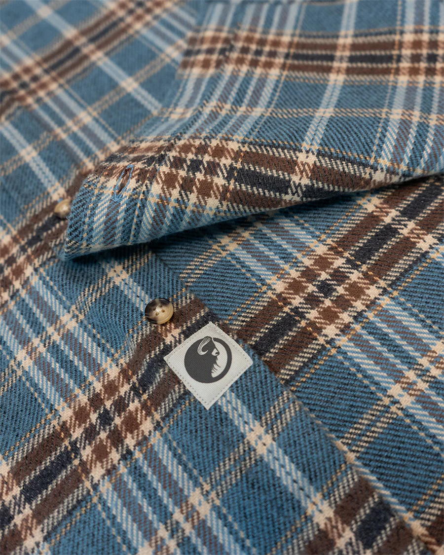 Field Grand Flannel, Steel Blue - Image 11
