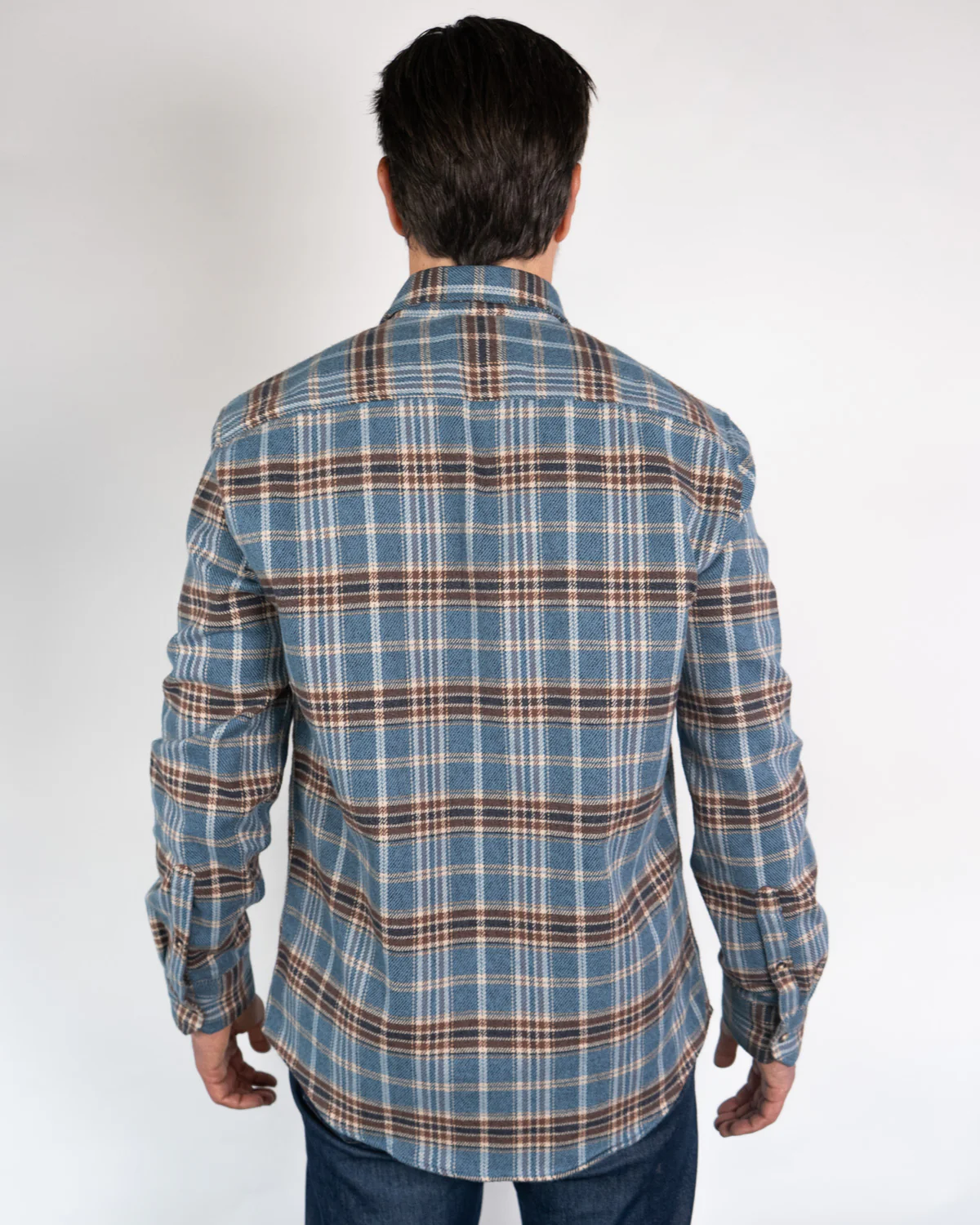 Field Grand Flannel, Steel Blue - Image 16