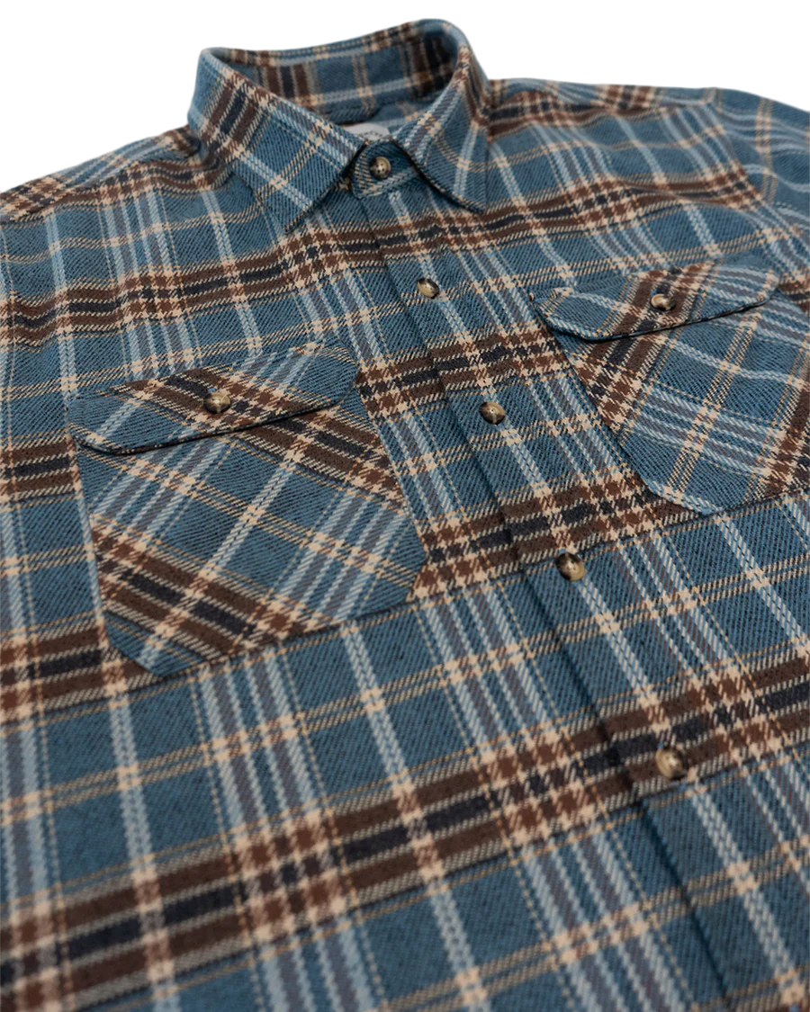 Field Grand Flannel, Steel Blue - Image 7