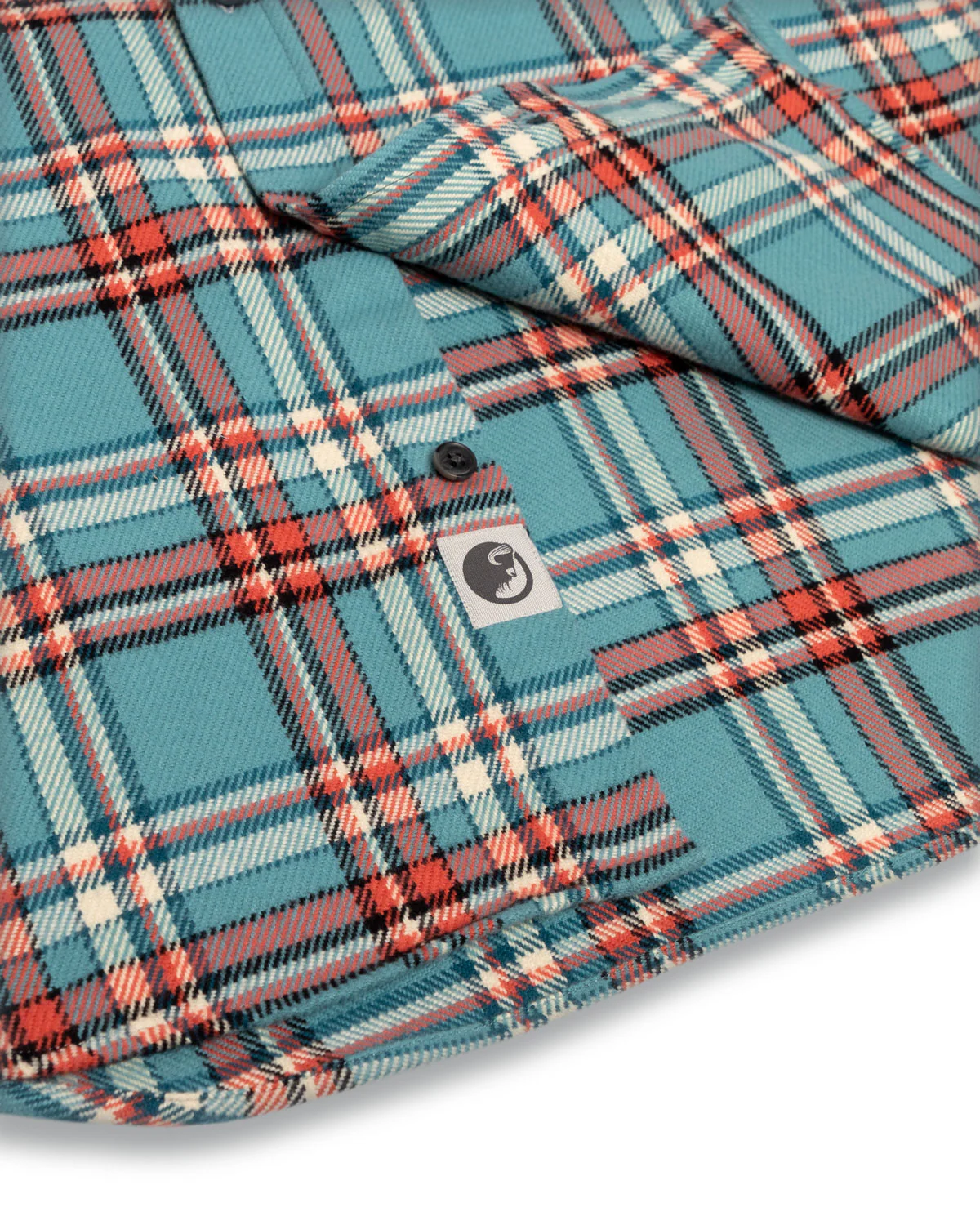 Field Grand Flannel, Teal - Image 7
