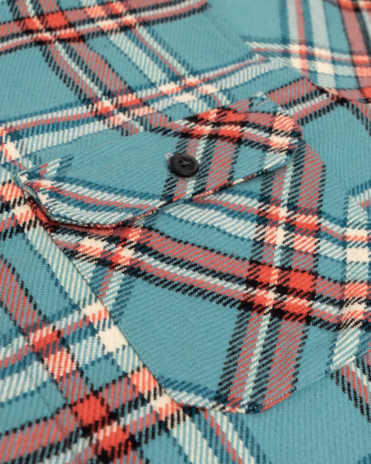 Field Grand Flannel, Teal - Image 8