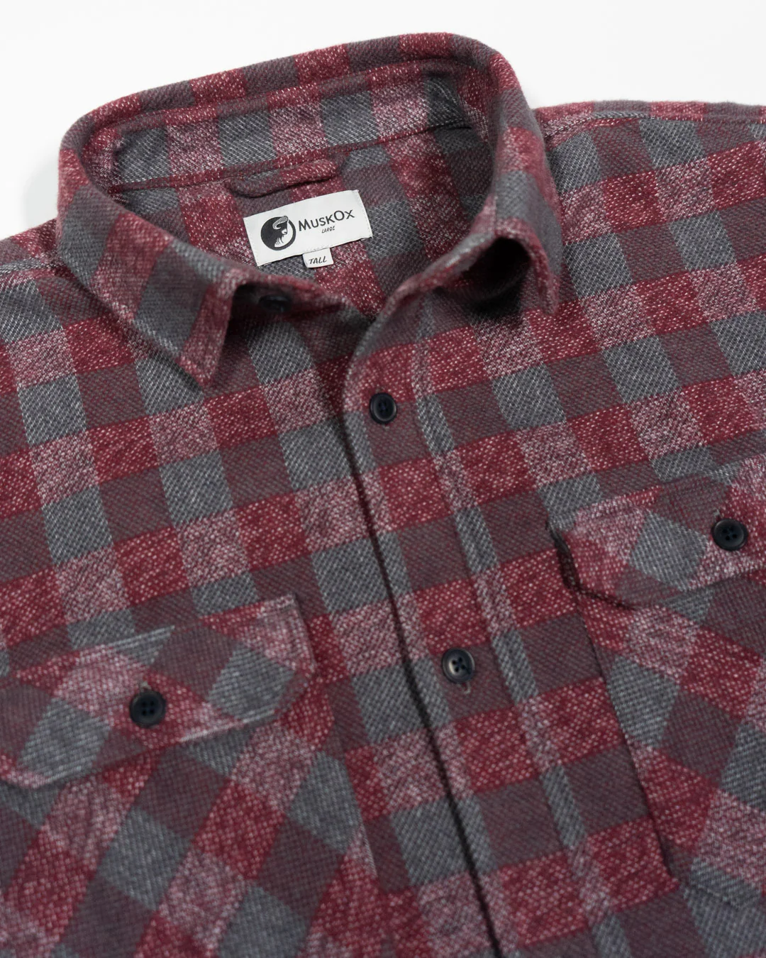 Grand Flannel, Burgundy - Image 21