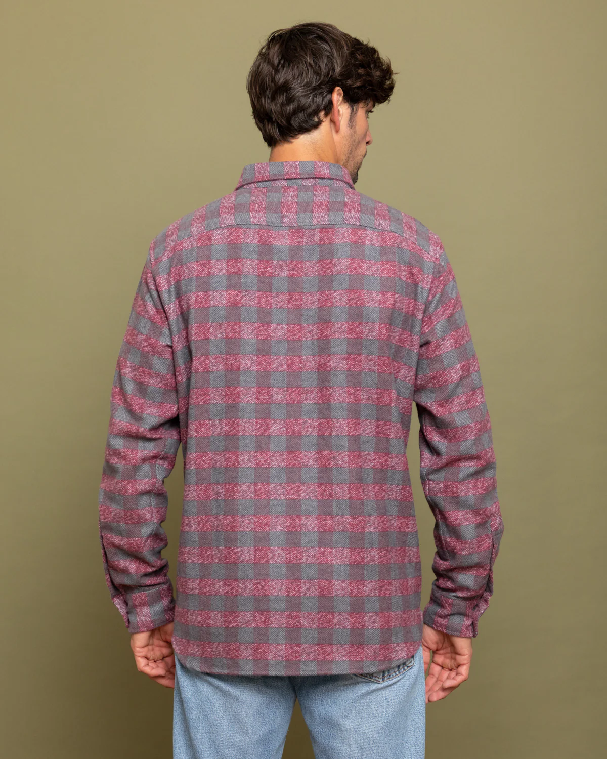 Grand Flannel, Burgundy - Image 6