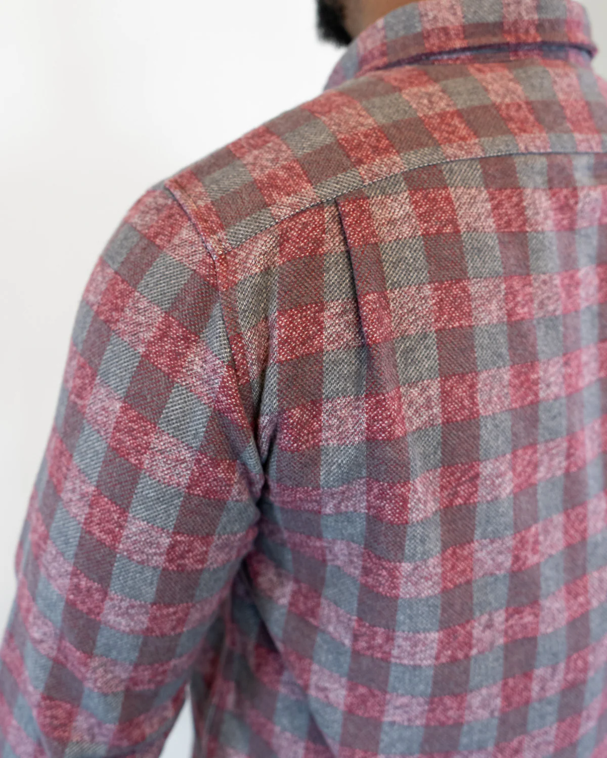 Grand Flannel, Burgundy, Relaxed Fit - Image 8