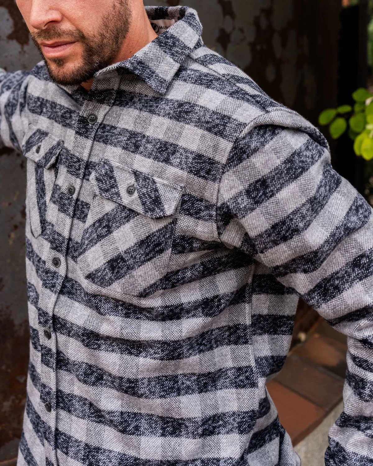 Grand Flannel, Charcoal Gingham - Image 12