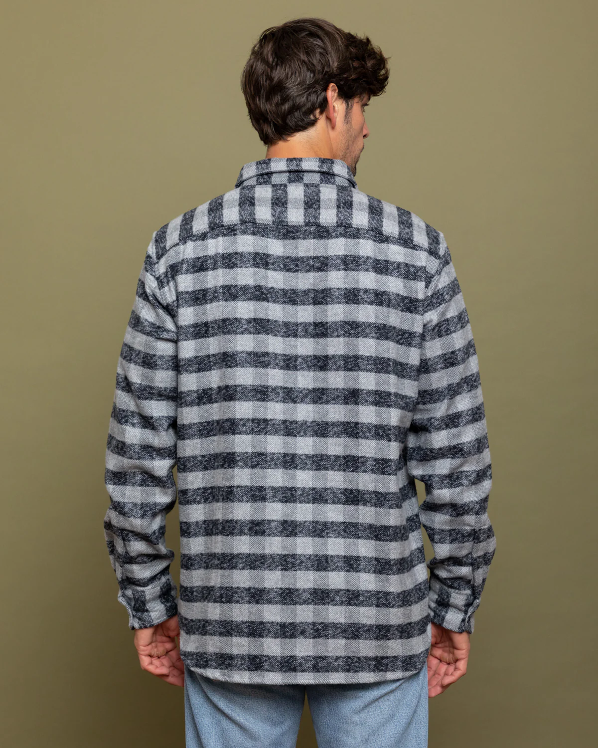 Grand Flannel, Charcoal Gingham - Image 5