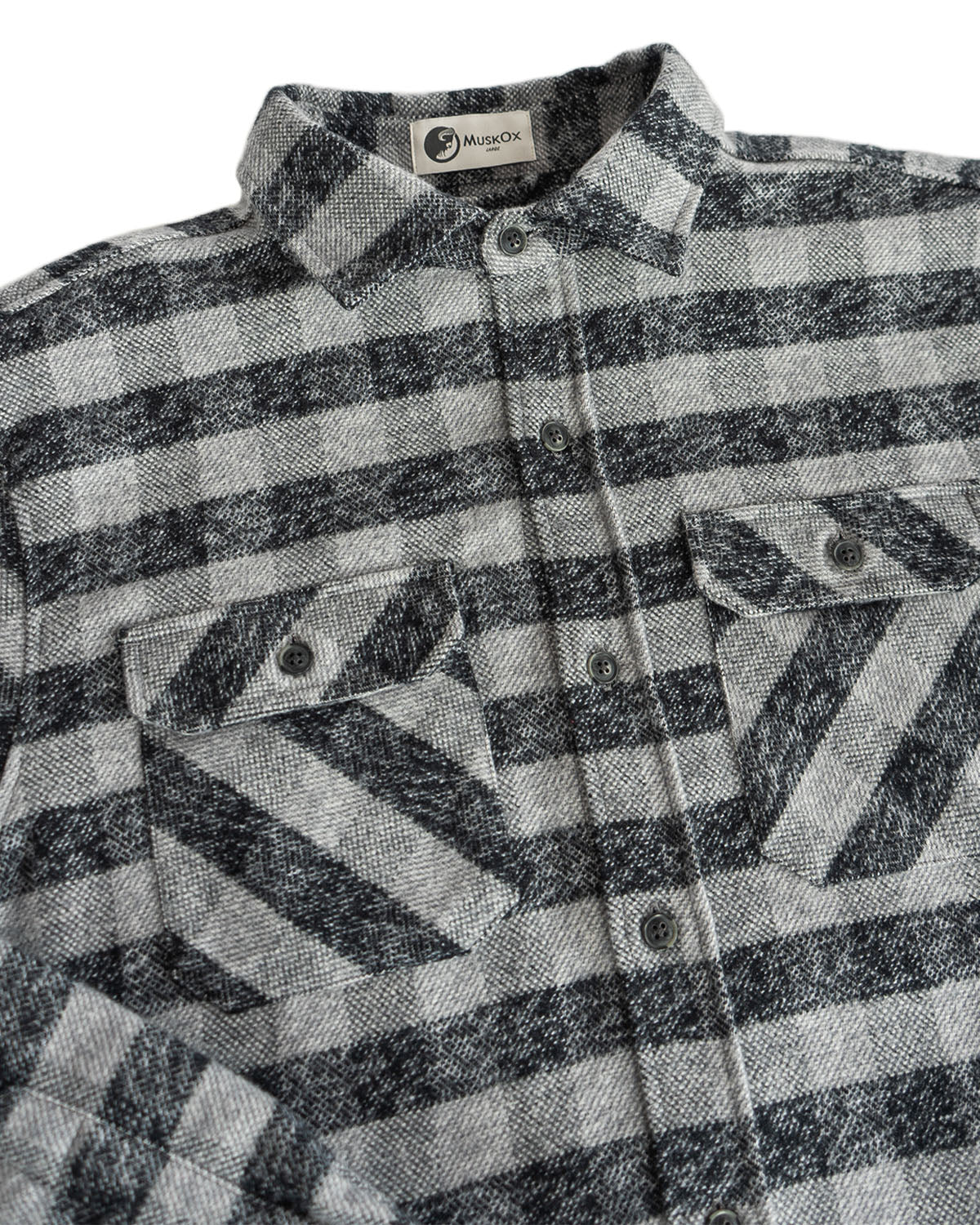 Grand Flannel, Charcoal Gingham - Image 6