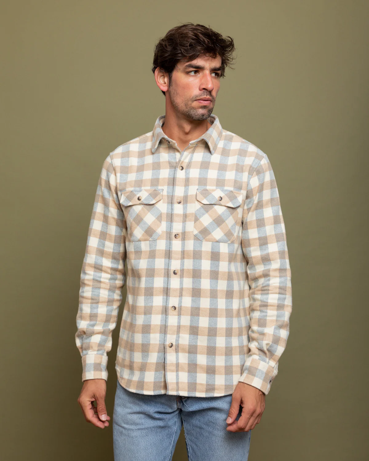 Grand Flannel, Ecru - Image 3