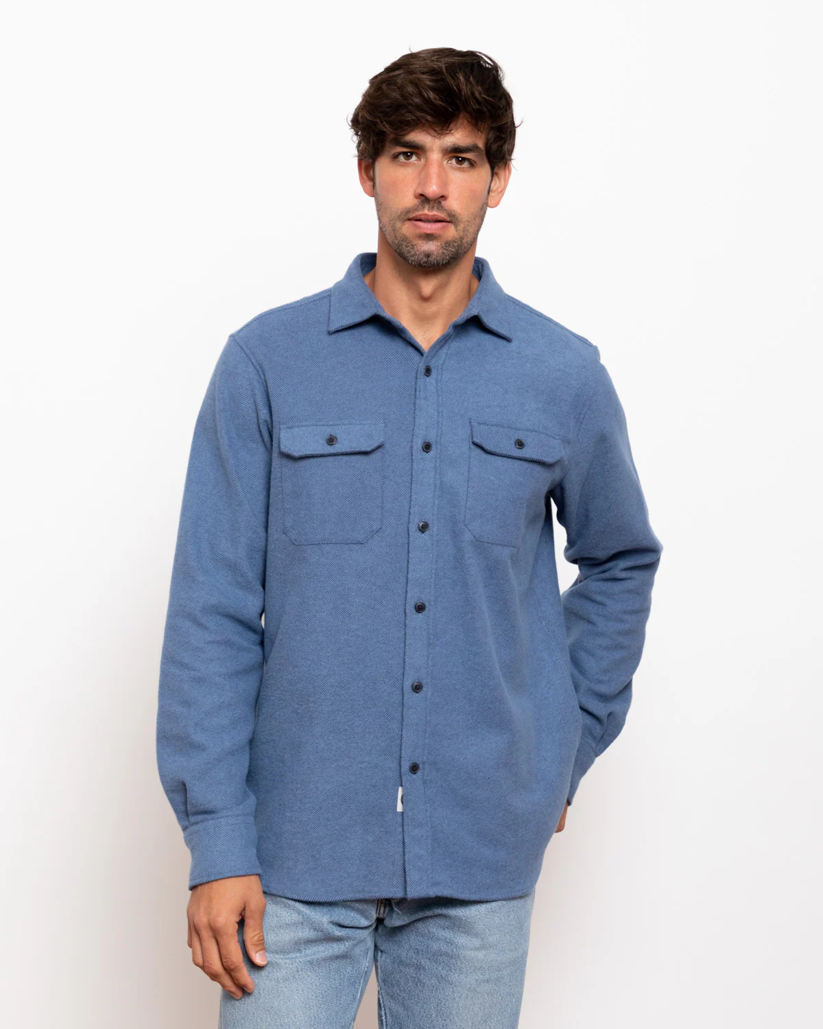 Grand Flannel, Lake Blue - Image 3