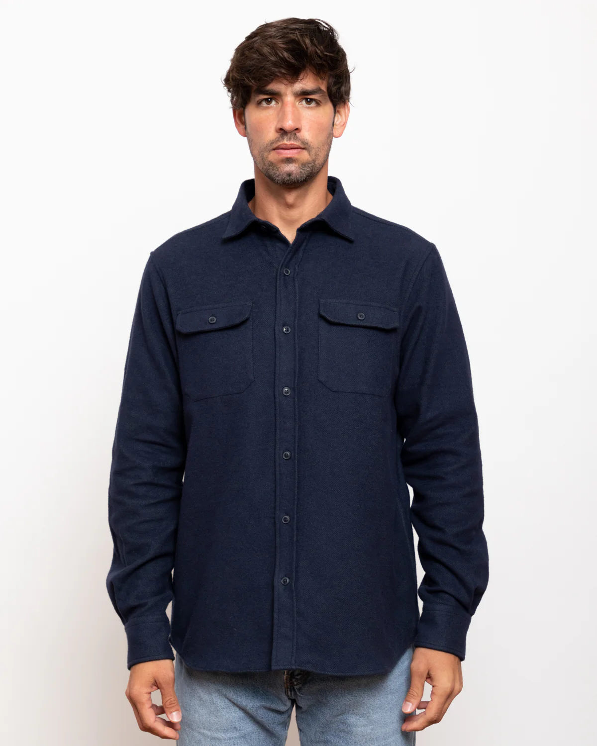 Grand Flannel, Navy - Image 5
