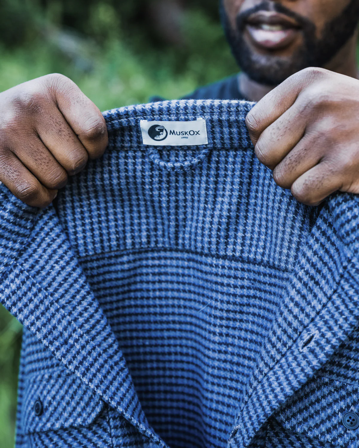 Grand Flannel, Dark Blue Mini Check - Image 14