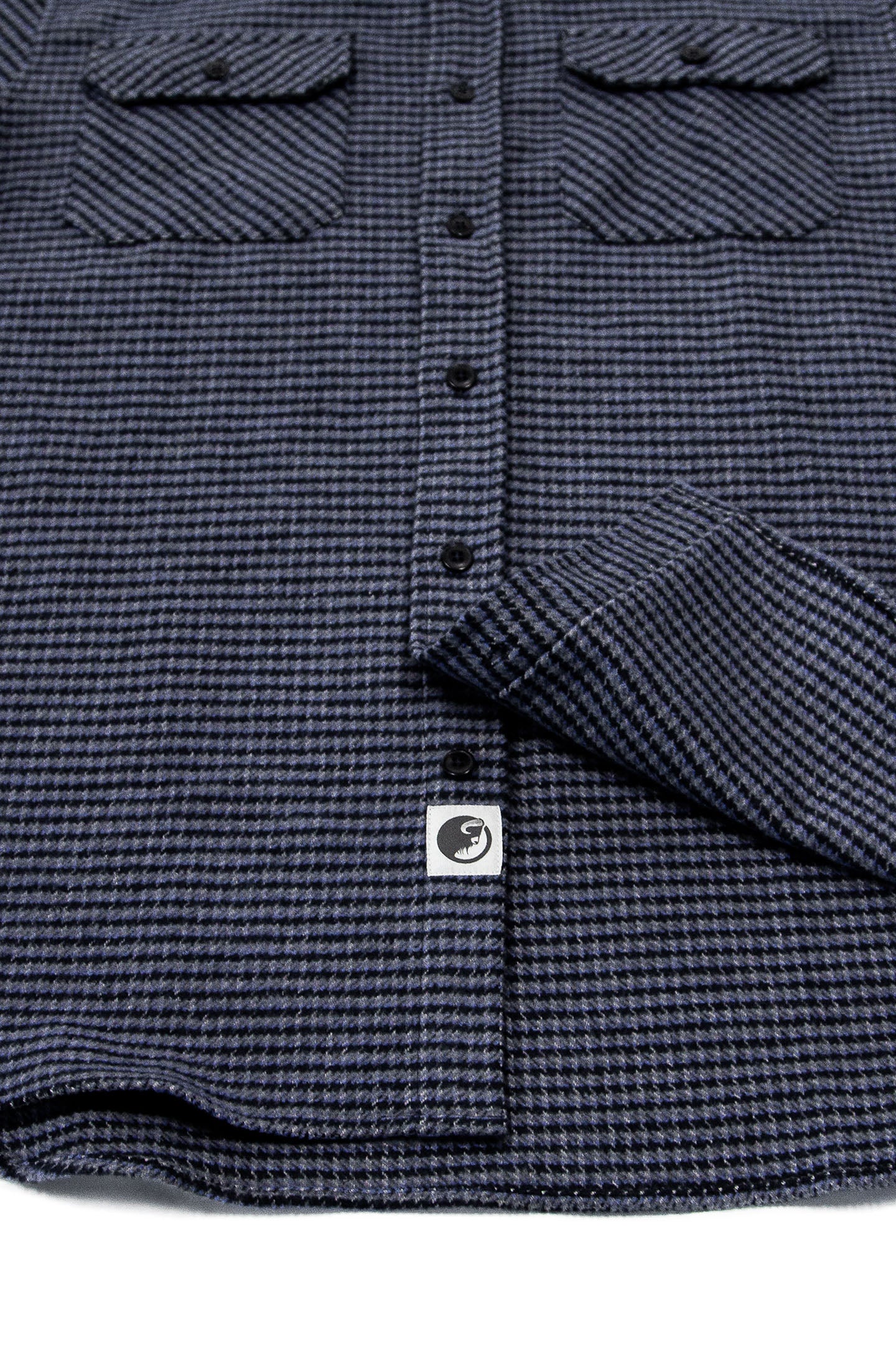 Grand Flannel, Dark Blue Mini Check - Image 7