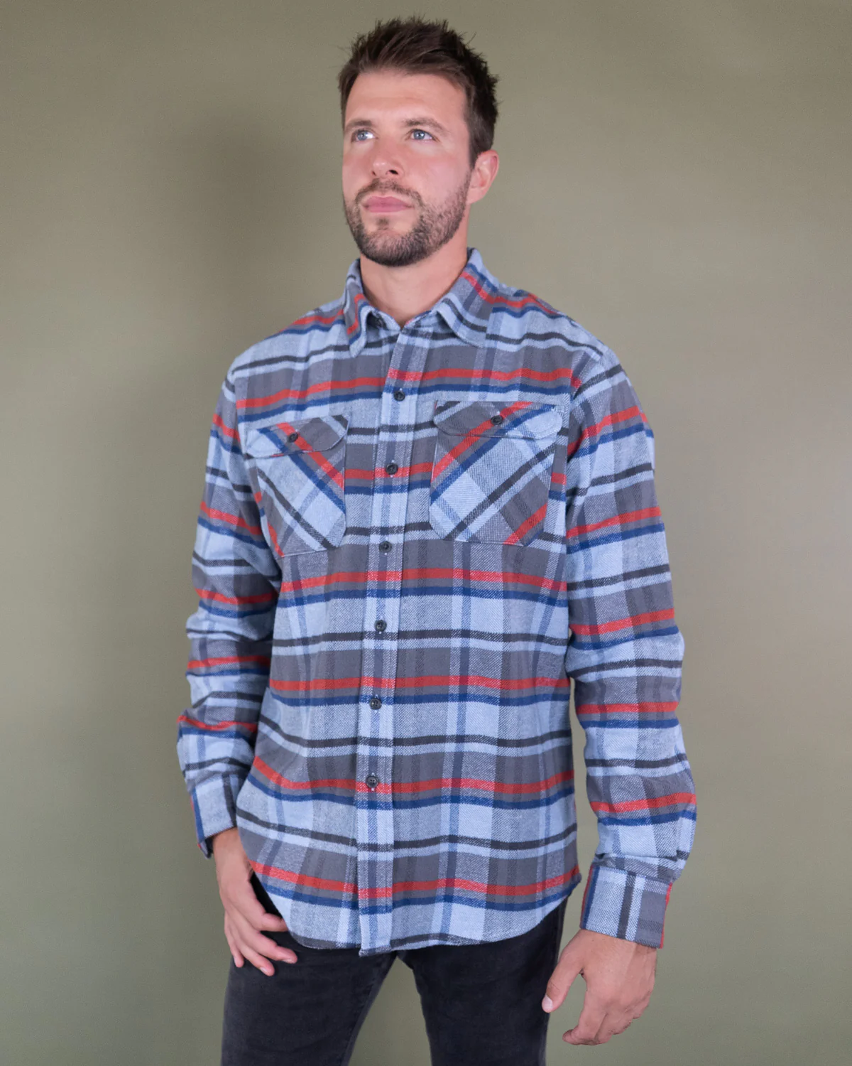 Grand Flannel, Dust Blue - Image 12
