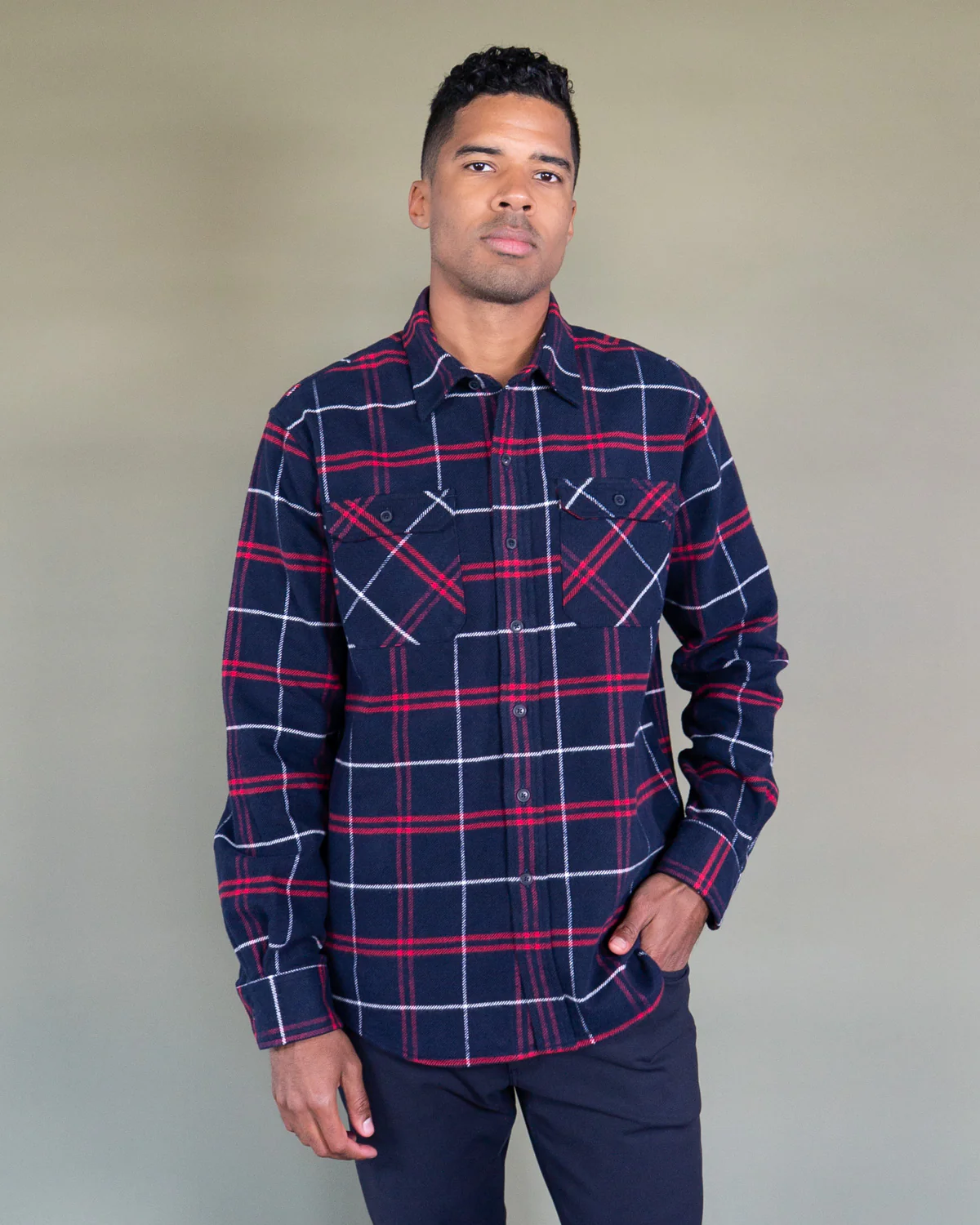 Grand Flannel, Marine Plaid - Image 7