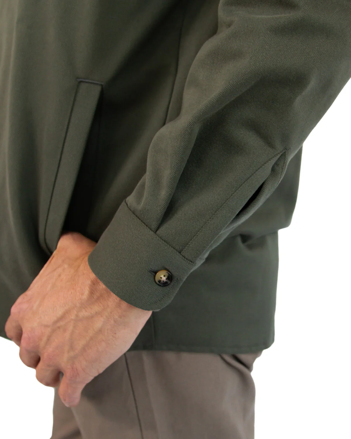 Lined Yukon Flannel Shirt Jacket, Olive - Image 5