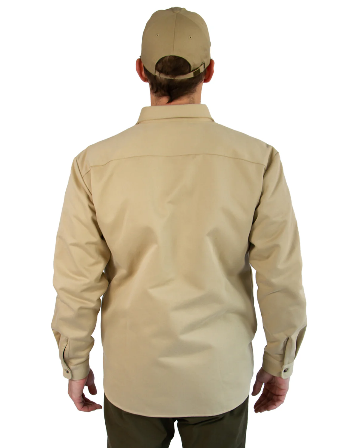 Lined Yukon Flannel Shirt Jacket, Tan - Image 9