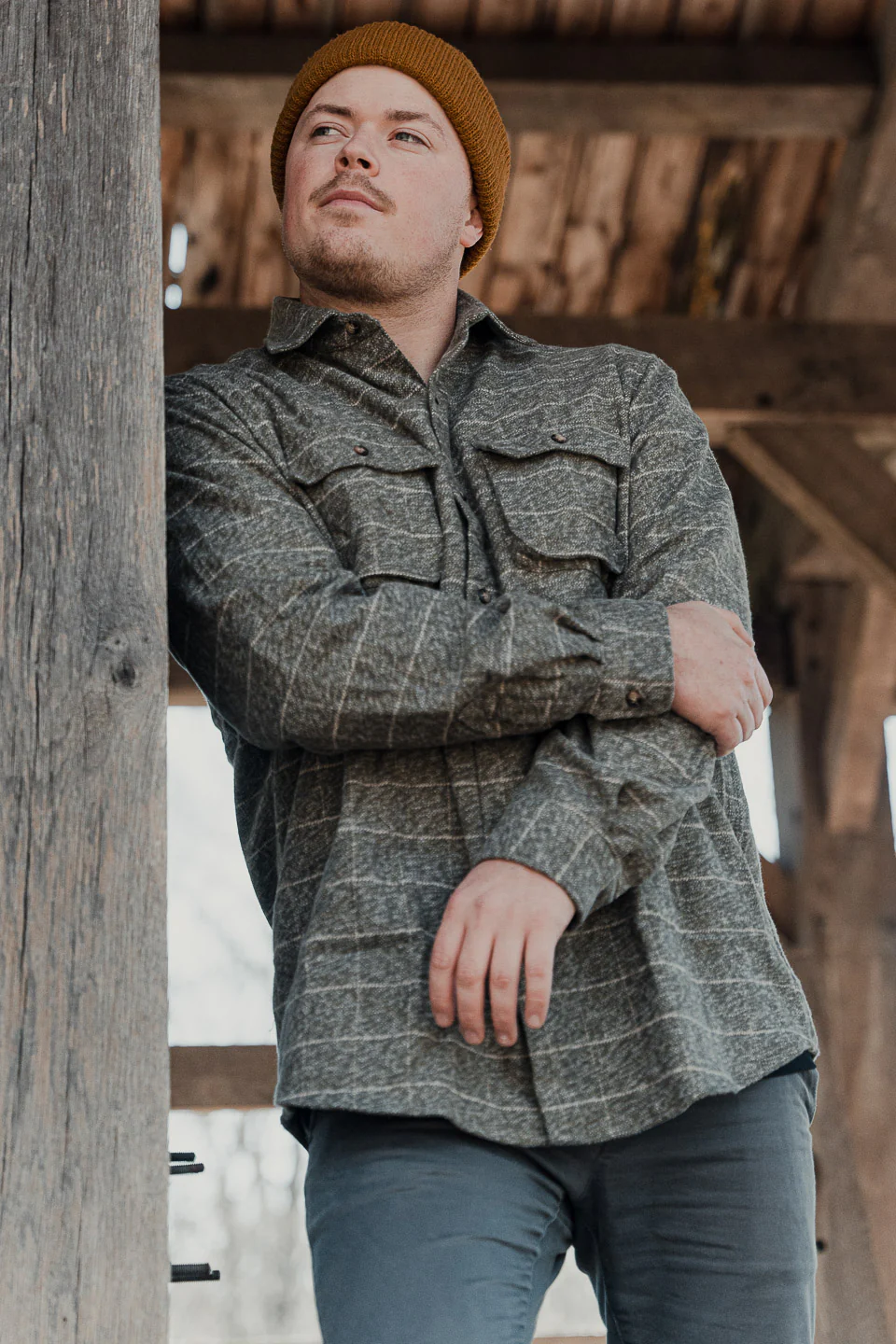 Relaxed Flannel, Moss - Image 13