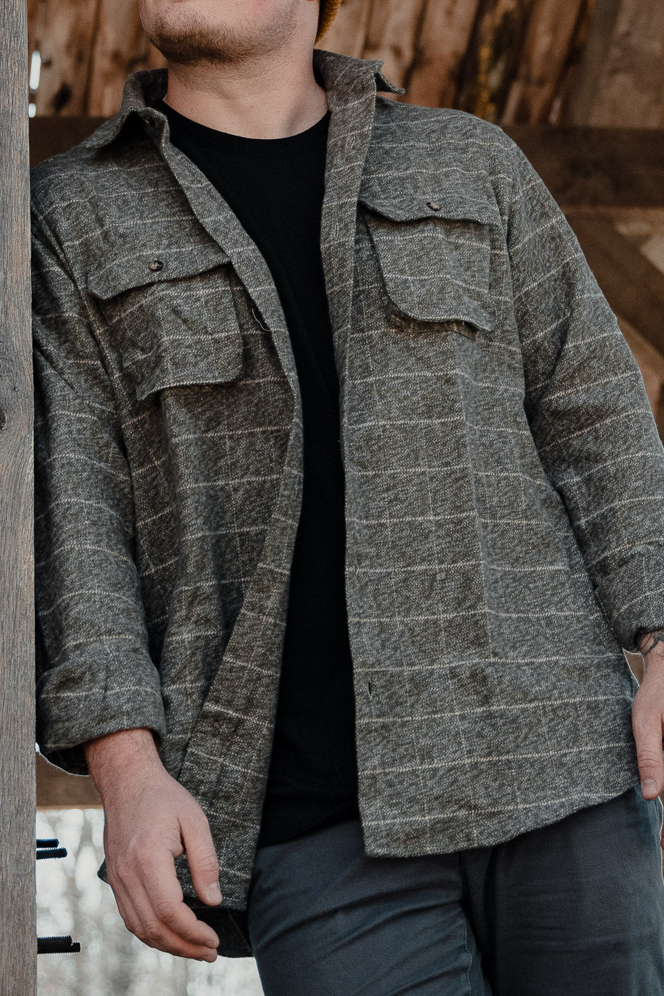 Relaxed Flannel, Moss - Image 14