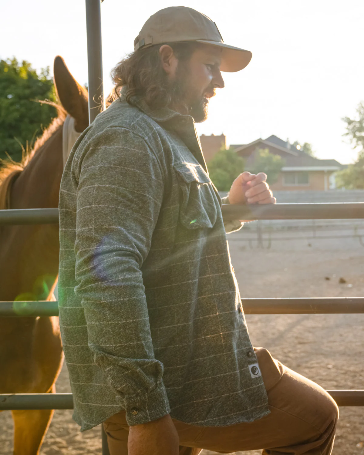 Relaxed Flannel, Moss - Image 6