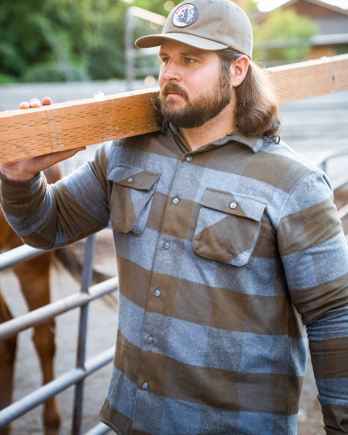 Relaxed Flannel, Caper Green - Image 15