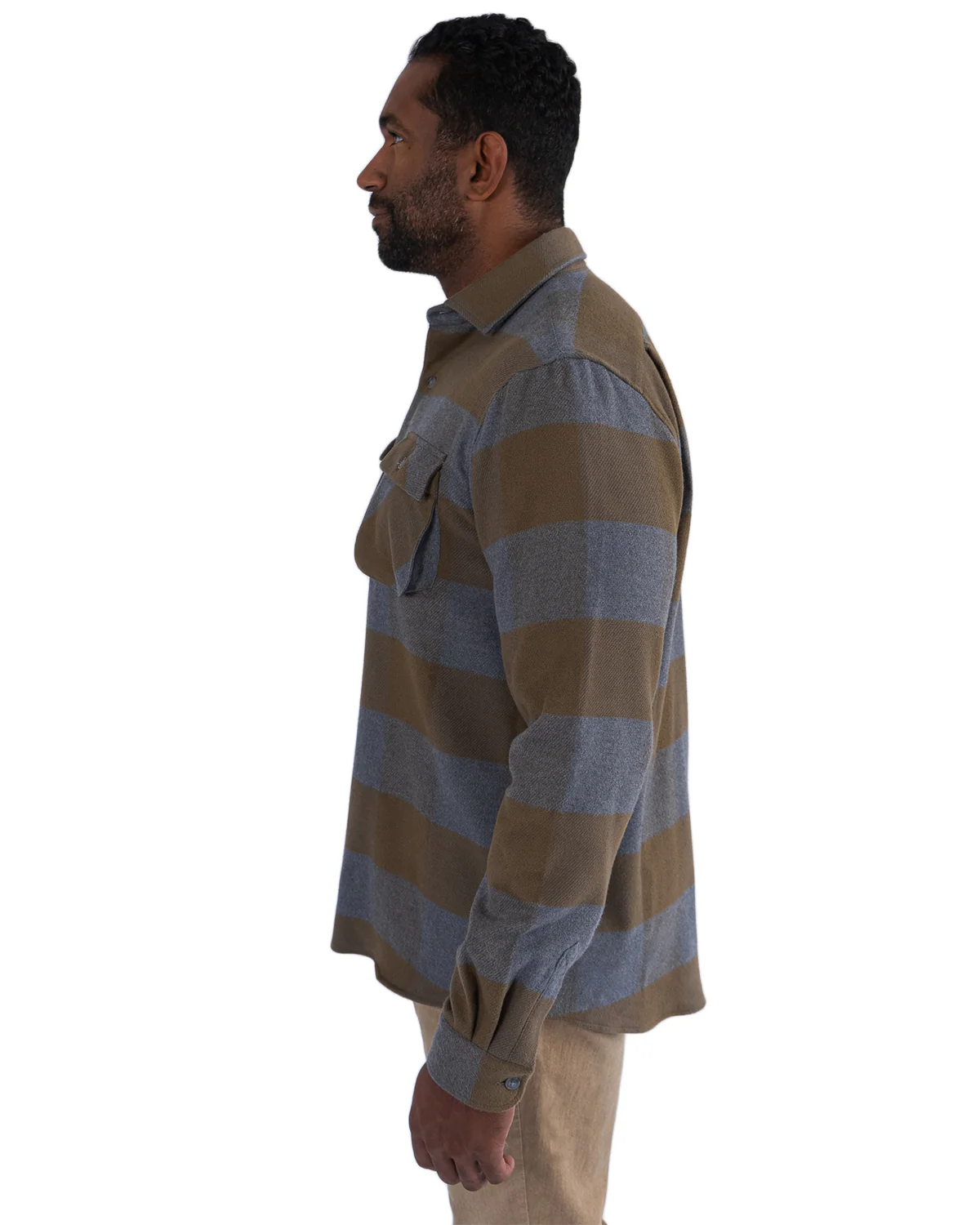 Relaxed Flannel, Caper Green - Image 4