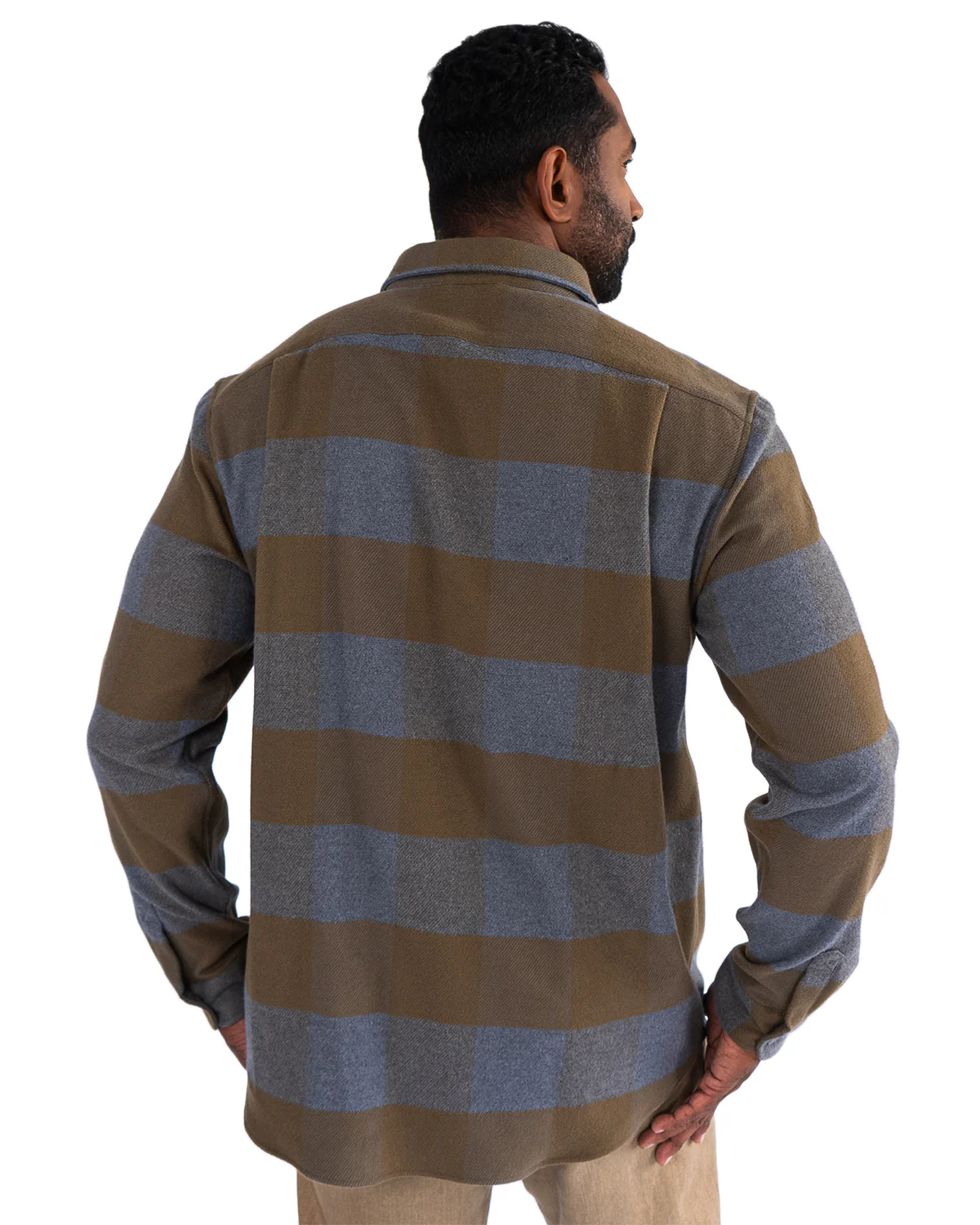 Relaxed Flannel, Caper Green - Image 5