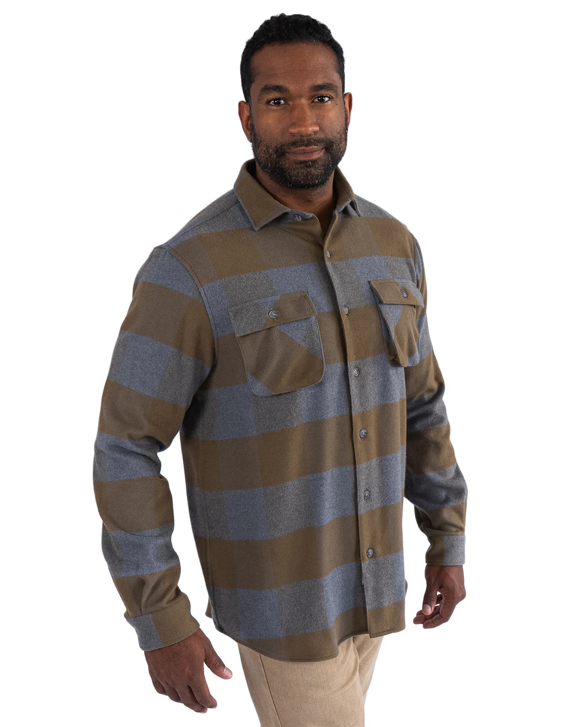 Relaxed Flannel, Caper Green - Image 6