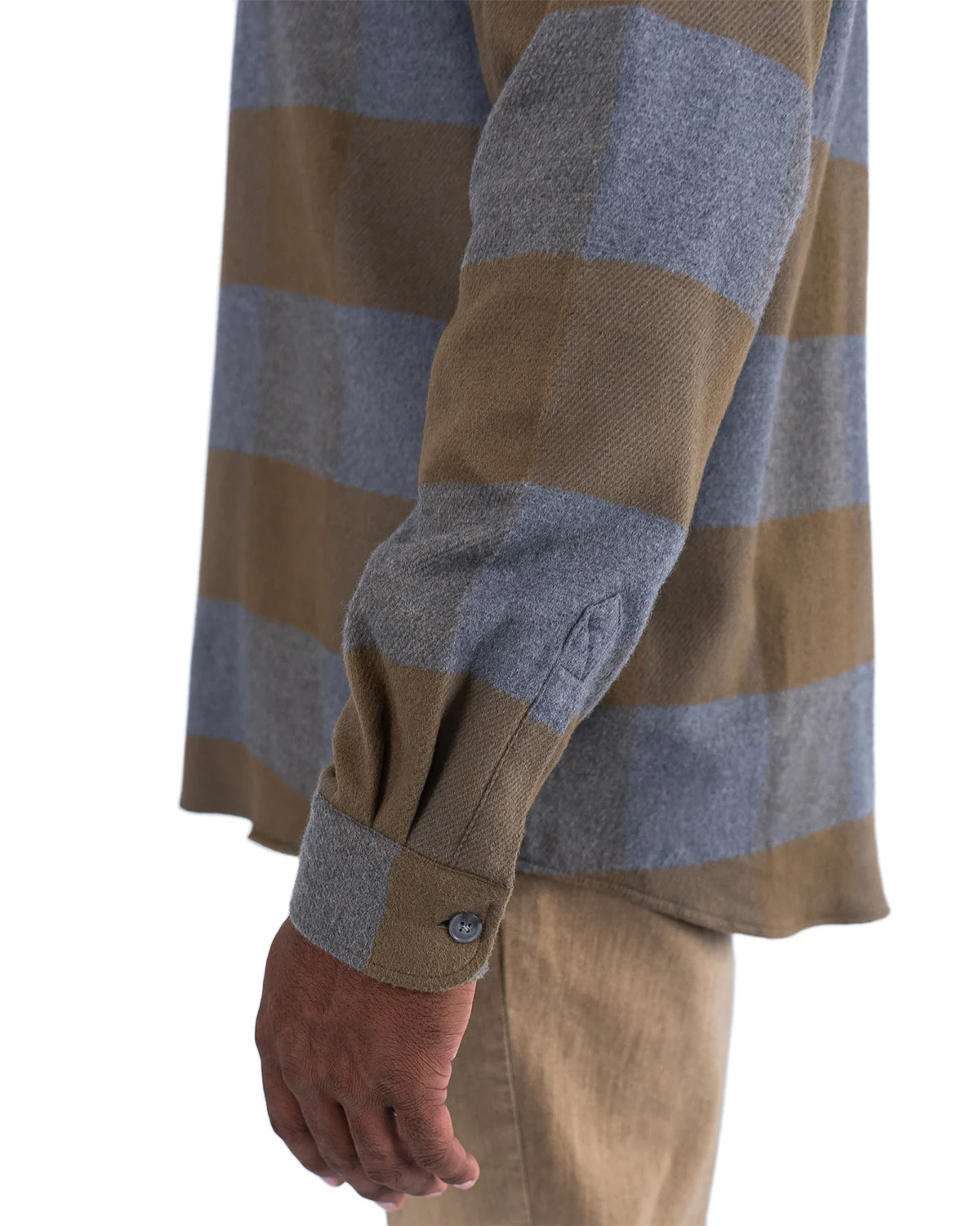 Relaxed Flannel, Caper Green - Image 8
