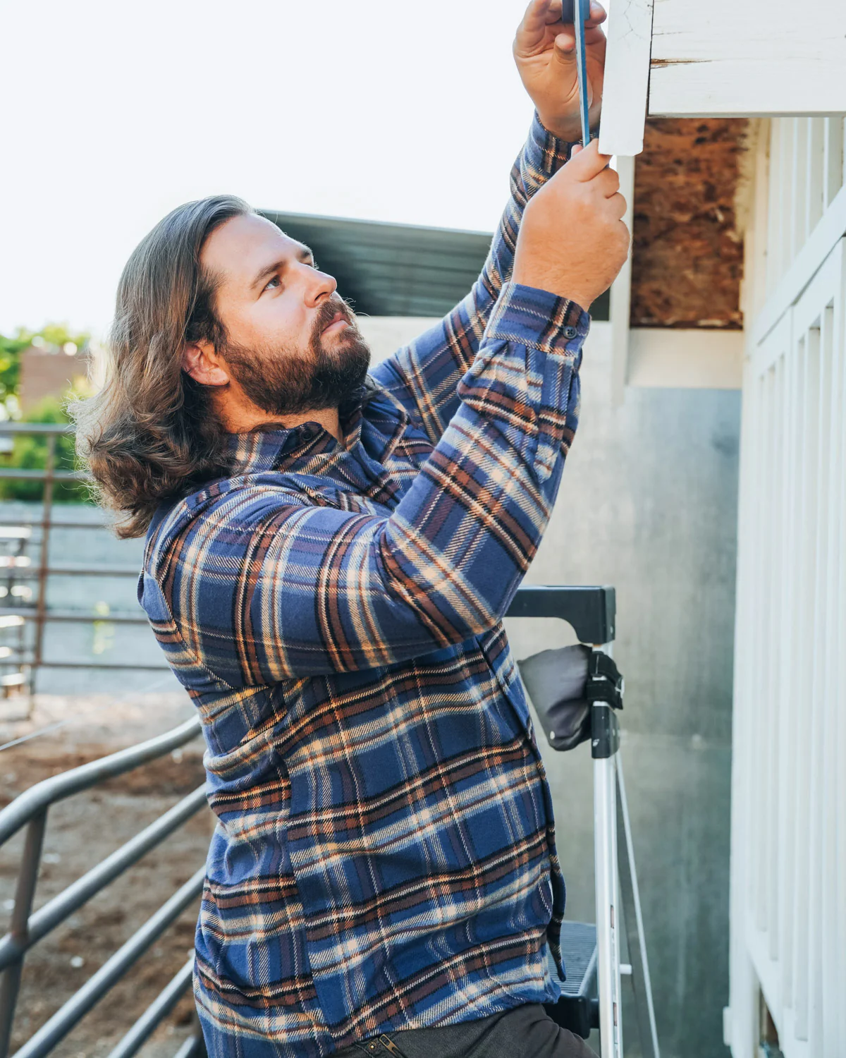 Relaxed Flannel, Pecan Plaid - Image 10