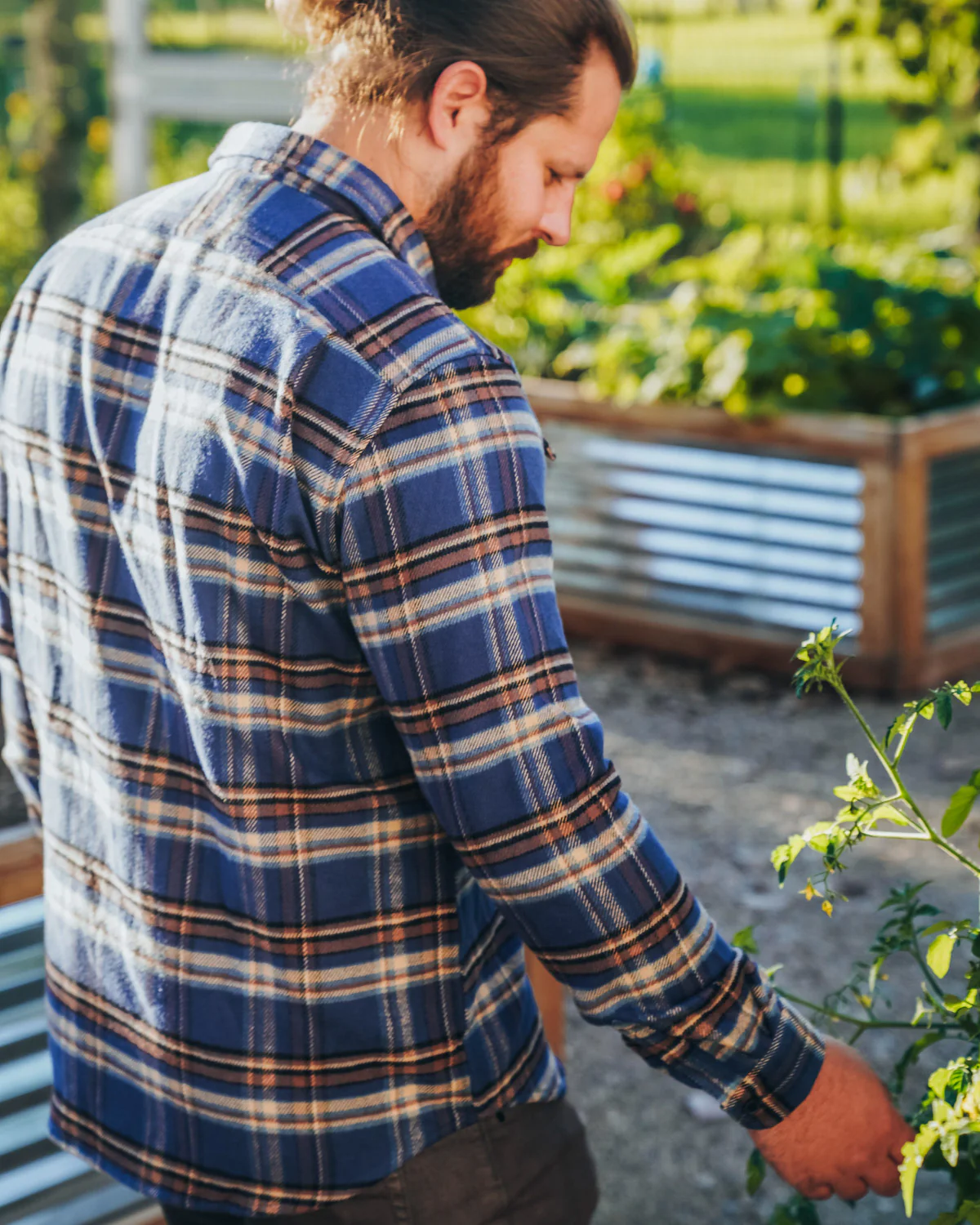 Relaxed Flannel, Pecan Plaid - Image 11