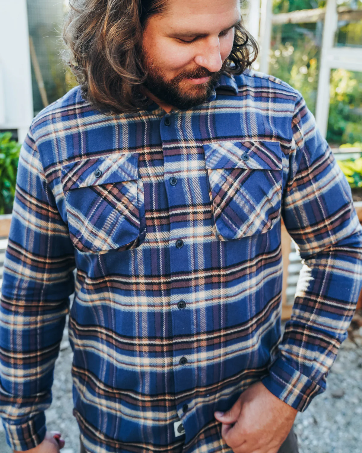 Relaxed Flannel, Pecan Plaid - Image 12
